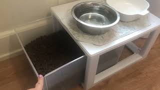 DIY Dog  Pet Food Storage amp Feeding Station 20 [upl. by Dorraj186]