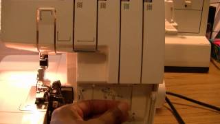 How To Use A Serger Part 3 Threading The Upper Looper [upl. by Melitta]