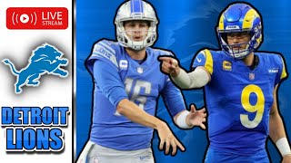 Detroit Lions Livestream Lions vs Rams Lions News amp Rumors [upl. by Crescentia]