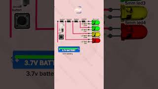 37v battery charging level indicator Pil şarj seviye devresi  mehmetbakir electronic reels [upl. by Finer]