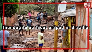 Inundațiile au făcut prăpăd în Brazilia 54 de persoane au murit și 30000 au fost evacuate [upl. by Eeralav]