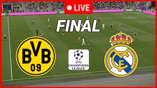 LIVE Dortmund vs Real Madrid Final Champions league 2024 Match Live Now Video Game Simulation [upl. by Inor]