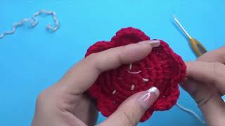 Faulong teaching knitting woolen Flower F [upl. by Lindholm]