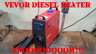 Vevor Diesel Heater 12v 8KW ShopRV Heater Unboxing Test and Review [upl. by Adamson]