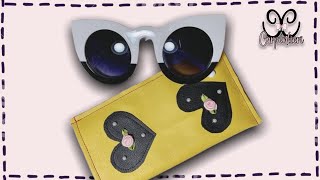 PORTA OCCHIALI FACILISSIMO How to sew a sunglasses case easy CCarpentieri [upl. by Yerfej]