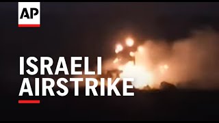 Israeli airstrike hits arms depot near Tyre in Lebanon [upl. by Eelinnej825]