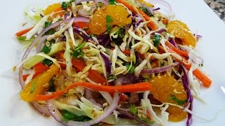 Receta Ensalada China de Repollo how to cook chinese [upl. by Nylazor77]