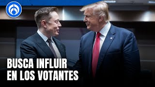 Elon Musk regalará un millón de dólares por apoyar a Trump [upl. by Sone]