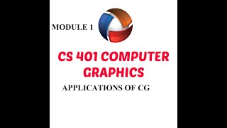 CS 401 COMPUTER GRAPHICSModule 1Applications of CG [upl. by Gusta]