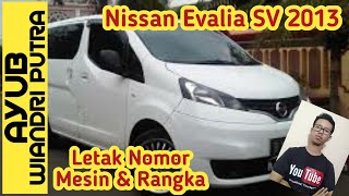 Nomor mesin dan rangka evalia sv 2013 [upl. by Burdett]