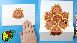 How to Draw a Kawaii Turkey Surprise Fold [upl. by Ainaj222]