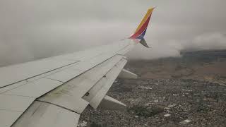 Southwest Airlines Boeing 737700 Scimitars Cloudy Noon Landing at Oakland [upl. by Oira]