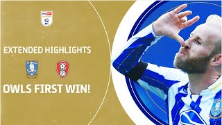 OWLS FIRST WIN  Sheffield Wednesday v Rotherham United extended highlights [upl. by Nitsuj]