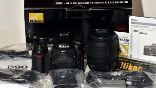 Nikon D90 VR Kit Unboxing amp Review [upl. by Ettezzil]