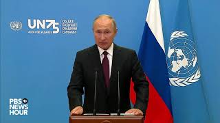 WATCH Russia President Putins full speech at UN General Assembly [upl. by Lewse]