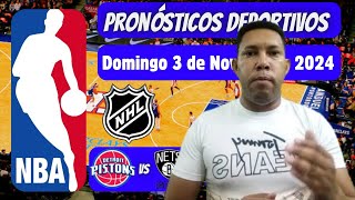 🔥Pronósticos Deportivos Gratis Hoy Domingo 3 de Noviembre 2024 Ayer de 33 y Hubo Parley De Oro👍 [upl. by Dnomde]