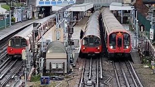 Metropolitan Line S8 Train Stops at Neasden Station To Let LU Staff Off [upl. by Eedeed]