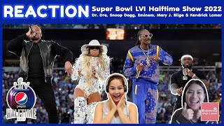 THAI REACTION Super Bowl LVI Halftime Show 2022  DrDre Snoop Dogg Eminem Mary J Blige amp Kendrick [upl. by Sydalg]