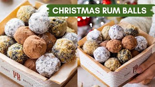 EASY RUM BALLS RECIPE  NOBAKE QUICK EGGLESS CHRISTMAS DESSERTS IDEAS  क्रिसमस रम बॉल्ज़ [upl. by Lirrad795]