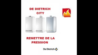 Comment remettre de la pression dans une chaudière De Dietrich city [upl. by Lusar]