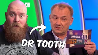 I Cant Believe This Reacting to Bob Mortimer Does His Own Dentistry  Would I Lie To You [upl. by Anit]