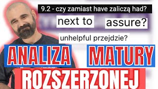 Analiza matury rozszerzonej z angielskiego  Bonus Serii Maturalnej 24 [upl. by Kcirred84]