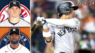 New York Yankees  Houston Astros  Game Highlights  32924 [upl. by Annahsat]