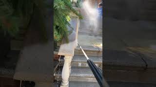 Pressure washing limestone nycpowerwash1 pressurewashing asmr satisfying fyp limestone clean [upl. by Binette]