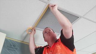 How to Apply Dulux Professional Acousticoat Ceiling Tile Paint  Dulux NZ [upl. by Emilee]