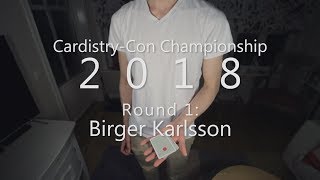 CardistryCon Championship 2018  Round 1 Birger Karlsson [upl. by Libbi777]