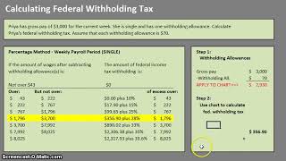 How to Calculate Federal Withholding Tax [upl. by Dolly686]