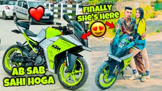 Finally After 1 Year She’s Back in My Life❤️🥹Girlfriend🫶 Apni Bike thik hogyi😍 [upl. by Oiramej]