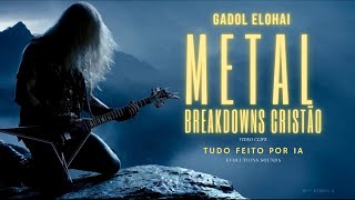 🎼 METAL BREAKDOWNS🕹  GADOL ELOHAI 🔥 Absolutamente tudo neste video eu fiz com IA😮 [upl. by Naldo]