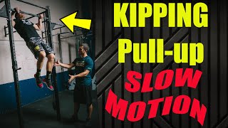 Kipping Pull up Slow Motion WODprep Tutorial [upl. by Airdnaz]