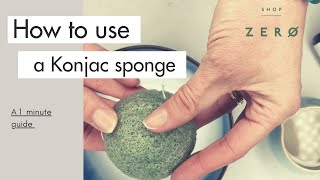 How to use an ecofriendly Konjac sponge [upl. by Lindo113]