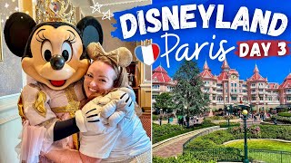 DISNEYLAND PARIS 2024 🏰 DAY 3 • Disneyland Hotel Review Royal Banquet Lunch amp Favourite Rides 🇫🇷✨ [upl. by Ysdnil]