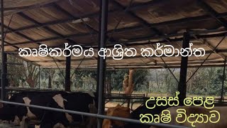 කෘෂිකර්මය ආශ්‍රිත කර්මාන්ත  Agricultural Science for Advance Level Examination Sinhala medium [upl. by Irpac654]