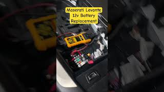 Maserati Levante  12v Battery Replaced carbatteryreplacement maseratilevante roadsideassistance [upl. by Silden]