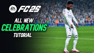 EA FC 25  ALL NEW CELEBRATIONS TUTORIAL  Playstation amp Xbox [upl. by Nibaj434]