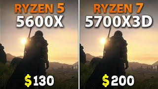 Ryzen 5 5600X vs Ryzen 7 5700X3D  Test in 9 Games [upl. by Edita6]