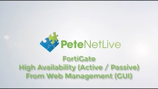 Fortigate High Availability Active  Passive GUI Setup [upl. by Rosenkranz848]