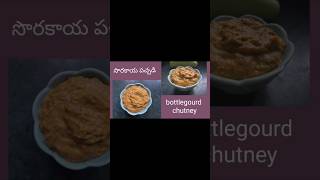 సొరకాయ అని లైట్ తీసుకోకండి sorakayapachadi food cooking [upl. by Zellner]