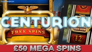 Centurion Slot Machine £50 SPINS with BIG WINNINGS [upl. by Clements110]