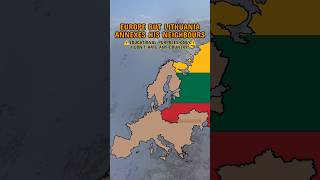 Lithuania annexes his neighbours mapper mapping shorts lithuania europe geography madmapper [upl. by Ran991]