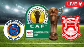 🔴 LIVE SuperSport United vs Gaborone United  CAF Confederation Cup 2023 [upl. by Yrffej]