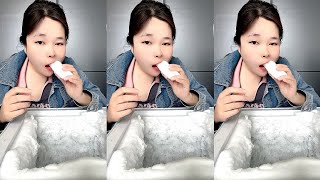 ASMR FREEZER FROST MUKBANG [upl. by Ynatirb]