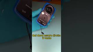 How to use a digital anemometer  anemometro digitale [upl. by Nagol]