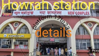 Howrah Junction south esternrailway ki jankari  Howrah station 17 to23 number platform ki details [upl. by Ydnirb]