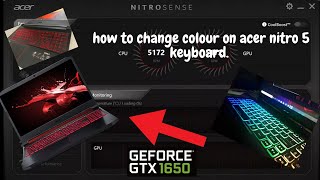 How To Change Colour On ACER NITRO 5 KEYBOARD 99 Working 2021 [upl. by Atiuqa]