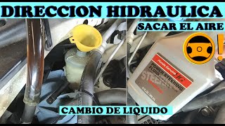 Como prevenir problemas con la direccion hidraulica cambio de liquido y sacar aire [upl. by Hait]